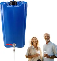 Anwicar Wasserkanister mit hahn - Wasser Kanister mit zapfhahn 30l - Camping Wassertank - Blau