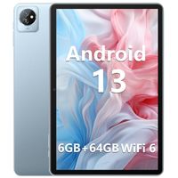 Tablet Android 13, WiFi 6, Blackview Tab 70 Wifi 10,1 palca 6 GB RAM 64 GB ROM ((1 TB TF expand) 6580 mAh batéria, 5MP+2MP kamera Widevine L1 Android Tablet PC