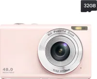 INF Digitální fotoaparát 48MP 2,7K FHD 16X digitální zoom, webkamera, autofocus Černá