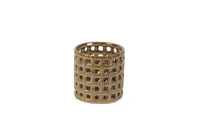 Rasteli Teelichthalter-Kerzenständer Keramik Braun D 13,5cm H 13cm