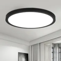 ZMH stropné svietidlo čierne LED stropné svietidlo Ø30cm kúpeľňové svietidlo ploché okrúhle studené biele svietidlo do spálne kuchynské svietidlo 24W svietidlo do predsiene kúpeľňové svietidlo kuchynské svietidlo do predsiene