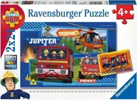 Ravensburger Kinderpuzzle - 07826 Wasser marsch mit Sam - Puzzle für Kinder ab 4 Jahren, Feuerwehrmann Sam Puzzle mit 2x24 Teilen