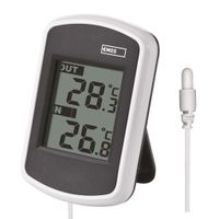 EMOS Digitales Aussen- und Innen-Thermometer mit Außensensor, drahtgebunden, batteriebetrieben, E0041