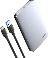 Ugreen Kieszeń Obudowa Na Dysk Twardy 2,5'' Sata 3.0 6Gbps Szary + Kabel Usb - Usb Typ C 0,5M (Cm300)