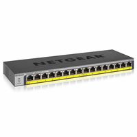 Netgear GS116PP - Unmanaged - Gigabit Ethernet (10/100/1000) - Power over Ethernet (PoE) - Rack-Einbau