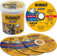 DeWALT rezný kotúč FastCut DT20540, 100 kusov, Ø 125 mm, na nerezovú oceľ