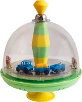 Brummkreisel mit Bauernhof-Motiv - Interaktiver Panoramakreisel mit Tiergeräuschen und beweglichen Elementen für Kinder ab 18 Monaten