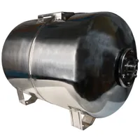 Edelstahl Ausdehnungsgefäß 100L Membrankessel Drucktank Wasser Druckbehälter für Hauswasserwerke Druckerhöhungsanlagen mit EPDM Membran 100 Liter INOX
