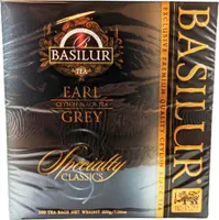 Basilur Schwarzer Tee Earl Grey 100 Teebeutel Schwarztee black tea