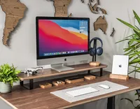 Stolný stojan na dva monitory | Drevený stojan na monitor