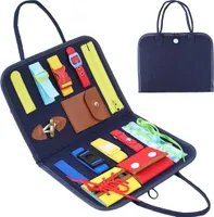 Activity Board,Busy Board Montessori Spielzeug mit verschiedenen Schnallen und Verschlüssen als Sensorik Spielzeug Baby ab 1 Jahr