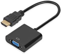 HDMI auf VGA Adapter HDTV 1080p Konverter aktiv Videokabel PC Laptop Monitor Notebook
