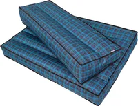 Opěradlo 120x40 cm Polštář z palety odnímatelný potah voděodolný Polštářky z palety Polštářky z palety Zahradní polštářky Venkovní polštářky z palety Modrá kostkovaná barva