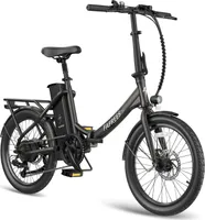 FAFREES F20 Lasting Elektrisches Bike - 250W Motor 36V18.2Ah Batterie 120KM Reichweite - Schwarz