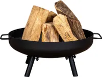 Feuerschale Eisen Schwarz 50cm Feuerkorb Garten Feuerstelle Outdoor Kamin Gartenfeuer