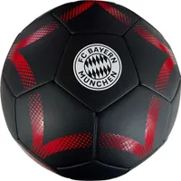 FC Bayern München Fußball Größe 5 – Schwarz Rot – Offizieller Fanball