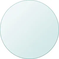 Möbel Tischplatte aus gehärtetem Glas rund 800 mm - Tischplatten 243629