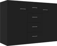 vidaXL Kredens czarny 88x30x65 cm materiał drewnopochodny