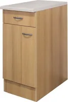 Flex Well Unterschrank mit Schublade und Drehtür Nano BxTxH 40 x 60 x 85 cm buche matt zerlegt Anschlag reversibel 00006879