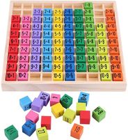 Hölzerne Montessori Mathe Figur Blöcke Zählstäbe Kinder Lernspiel Geschenk 