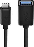 Belkin F2CU036btBLK Kabel USB USB 3.2 Gen 1 (3.1 Gen 1) USB C USB A Czarny