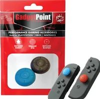 Gaming-Daumengriffe | Performance Anti-Rutsch-Daumenstifte | Joystick-Kappen-Daumengriffe | Daumengriff – Blau/Schwarz | Zubehör passend für Nintendo Switch Joy-Con Controller | Thumbgrips | Thumbsticks