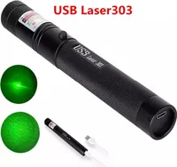 5000M Starker Strahl Grüner Laserpointer Stift Outdoor Lazer Taschenlampe USB Aufladbar