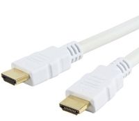 Techly HDMI High Speed mit Ethernet Kabel A/A/M/M 10m weiß