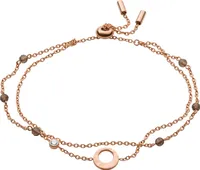 Fossil JF03549791 Damen Armband Edelstahl Rose weiß
