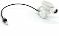 Blanco Ablaufventil 3,5" mit Überlauf + Bowdenzug, weiß