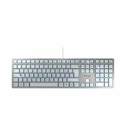 CHERRY KC 6000 SLIM - Tastatur - USB - GB - Tastenschalter: CHERRY SX - Silber