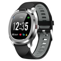 Smartwatch / Aktivitätstracker mit Blutdruck Herzfrequenz-Tracker - Schwarz