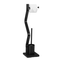 relaxdays WC Garnitur schwarz/grau