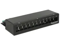 Delock 43339 Patchpanel Delock 12 Keystone Ports Metall schwarz