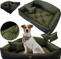 Hundebett Katzenbett 115x95 Cm Shell Hundekissen Hundesofa Hundekorb Hundecouch Sofa Grün