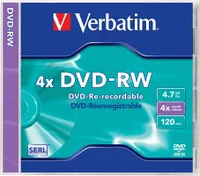 Verbatim DVD-RW Matt Silver 4x 4,7 GB 1 Stück(e)