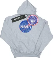 NASA - Mikina s kapucňou a logom pre mužov BI1867 (XL) (sivá)