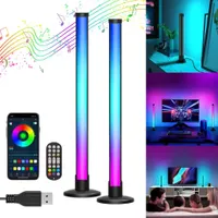 Rosnek LED-Streifen Smart LED Lightbar, RGB TV Hintergrundbeleuchtung für  Gaming, PC Deko, mit Bluetooth, App und Fernbedienung, Sync mit Musik, LED  Lichtleiste