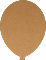 Holzballon MDF - 25 x 19 cm