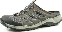 Rieker 08096-00 Schuhe Herren Sandalen Pantoletten Clogs , Schuhgröße:41, Farbe:Grau