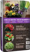 Erde für Blumen und Balkonpflanzen 50 L