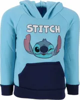 Lilo & Stitch Sweatshirt Kapuzenpullover warmer Hoodie mit stylischem Design für Kinder Größe 2 Hellblau