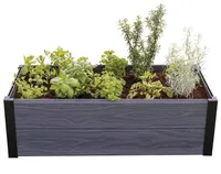 Vyvýšený záhon KETER Maple Trough 106 x 50 x 32 cm plastový šedý