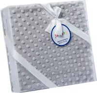babydecke 80 x 110 cm Punkte grau