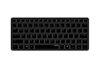 Rapoo E6350 - Bluetooth Ultra-slim Keyboard black (DEU Layout - QWERTZ)