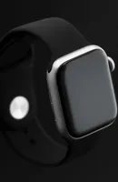 PRECORN Silikon Ersatzarmband schwarz inkl. Schutzhülle Kompatibel mit Apple Watch 42mm 44mm 45mm Sport Silikon Armband kompatibel mit Watch Serie 8/7/6/5/4/3/2/1/Apple Watch SE