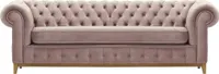 SLF24 - Dreisitzer-Sofa Chesterfield Grand - helllila - Velluto 14