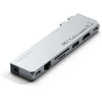 Satechi, Dual USB Hub für MacBook aus Aluminium Pro Hub Max HDMI 4K, Silber