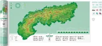 Stieracia mapa - Cestovná mapa Álp