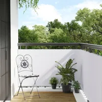 vidaXL Balkonová zástěna na soukromí bílá 300x90 cm z polyratanu